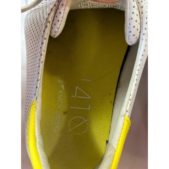 Creative Reaction Carda White Yellow Tennis Shoe Womens Size 10 - Picture 5 of 14
